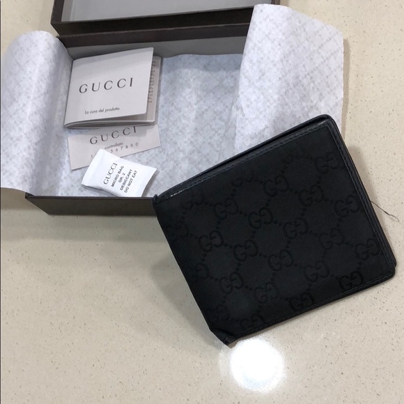 Black mens gucci wallet - Picture 1 of 7